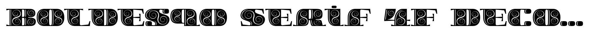 Boldesqo Serif 4F Decor image